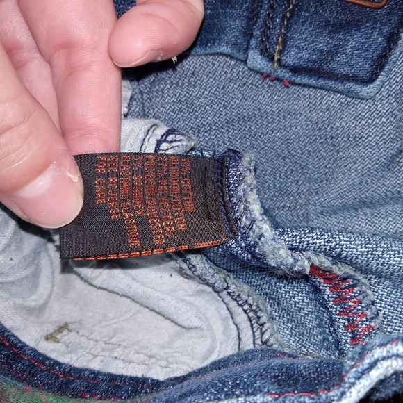 Dollhouse Boot Cut Blue Jeans Punk Metal Bar Hook And Eye Closure Raw Hem 5/6 - Picture 15 of 15